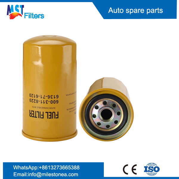 Fuel filter 6136-71-6120 for KOMATSU